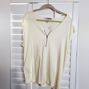 NWT Forever 21 Small cream tunic